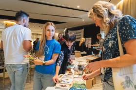 Young activists making their mark at the summit, representing the future of river protection.
